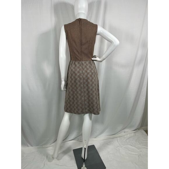 Vintage 70s Custom Tailored by Empress of Dallas Dress Fit and Flare - Picture 2 of 6